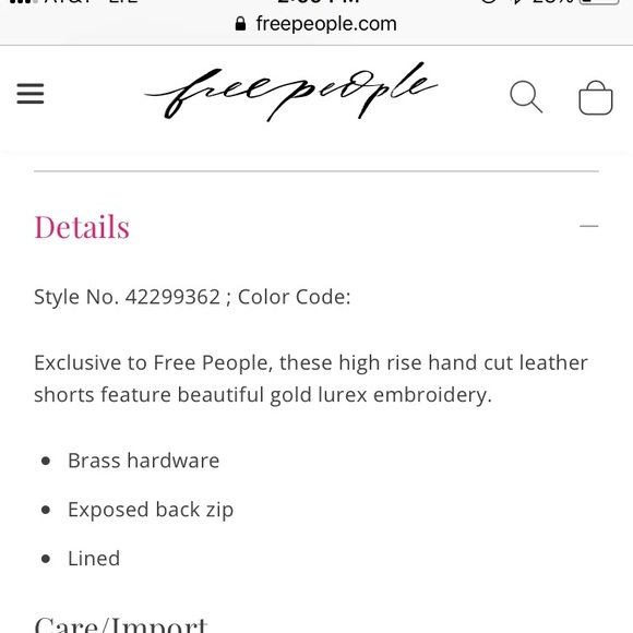 Understated Leather x Free People Outlaw Shorts - Picture 4 of 7